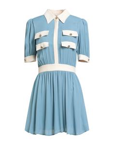 Мини-платье Elisabetta Franchi, светло-голубой