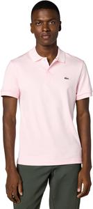 Lacoste мужская сезонная короткая рукав обычный крой контрастный воротник поло, Flamingo