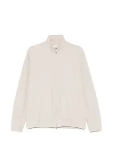 Бомбер на молнии с высоким воротником Eleventy, серый