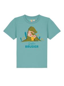 Футболка wat? Apparel, цвет teal monstera