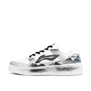 Кроссовки для скейтбординга Pontoon Boats, мужские, низкие, черные LINING, Ink Rain Among Clouds