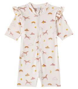 Распечатанный рашгард для плавания Amel Liewood, Dream / Ecru