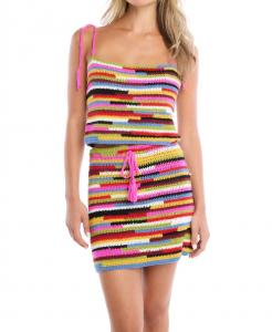 Cori крючком Топ в многоцветном исполнении ALLISON NEW YORK, цвет multi