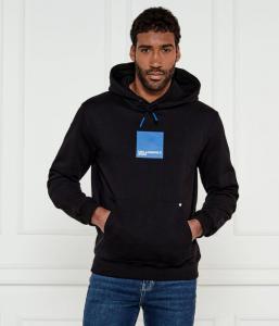 Толстовка мужская Karl Lagerfeld Jeans из органического хлопка с принтом, черный