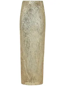 Юбка макси с пайетками DOLCE & GABBANA, золотой