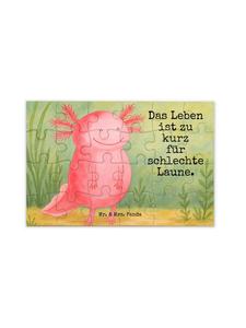 Mr. & Mrs. Panda Головоломка «Аксолотль: Счастливый дизайн» с надписью белого цвета