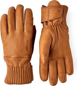 Перчатки Hestra Unisex Idre Wool с пятью пальцами, кожаные, шерстяные, утепленные, зимние, для горнолыжного спорта, для мужчин и женщин, Black