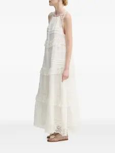 Многоярусное платье Fuenta с кружевной отделкой MUNTHE, нейтральный