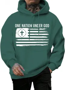Толстовка с капюшоном Patriotic для мужчин, свободный крой