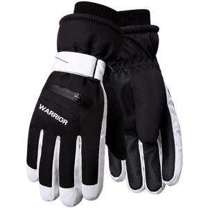 WARRIOR Длинные плюшевые спортивные перчатки унисекс, Black