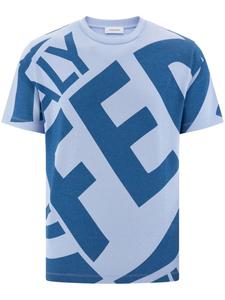 Ferragamo футболка с графичным принтом, синий