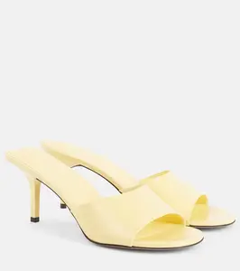 Кожаные мюли Cubisto 70 Jacquemus, Light Yellow