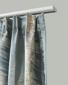 Карниз GARESA "400", 1 направляющая, желаемая длина, алюминиевая направляющая, простая, потолочный монтаж, выдвижная 400 см, цвет aluminiumfarben/natur