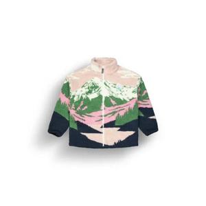 Женская флисовая куртка на молнии, рисунок NYSS - Облачный пейзаж