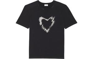 Футболка Saint Laurent Heart, черный