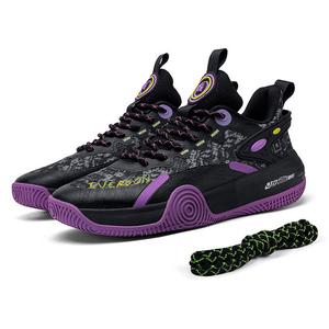 Баскетбольные кроссовки Basketball Shoes Unisex Low-Top Black Lavender Purple Iverson