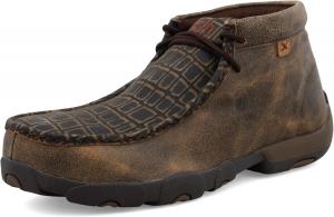 Мужские мокасины Twisted X Chukka Driving Moc, с мокасиновым носком и подошвой CellSole, коричневый