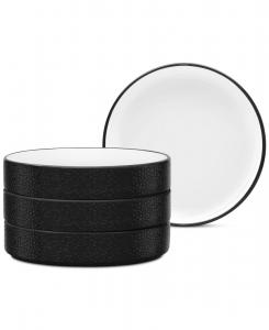 Набор из 4 глубоких тарелок Colortex Stone Stax Noritake, черный