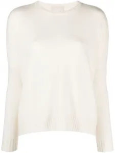 Кашемировый джемпер Amelie с круглым вырезом Kujten, белый