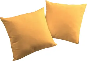 Декоративная подушка Adam "Uni Collection", однотонная, чехол без наполнителя, 1 шт 40х40 см, цвет gelb + unifarben