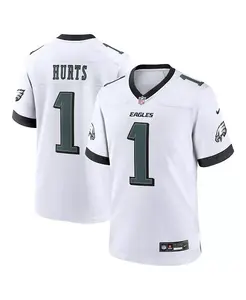 Футболка игровая альтернативная Philadelphia Eagles для мужчин Nike Jalen Hurts Fanatics, белый