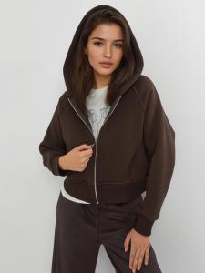 Hiccup Худи на молнии в коричневом цвете