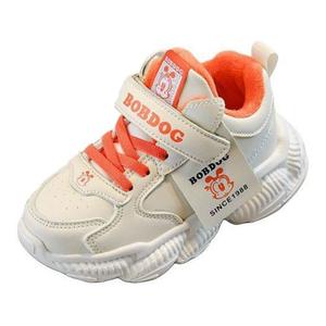 Кроссовки для детей "Дети" Bobdog, цвет White/Fire Orange