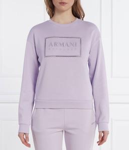 Свитер Straight fit Armani Exchange, лавандовый