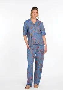 Блузка с коротким рукавом и цветочным принтом flora на пуговицах Pip Studio, Blue