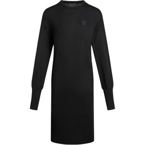 ARMANI EXCHANGE Женское черное платье с длинными рукавами AE FW24