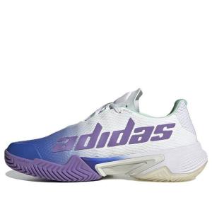 Кроссовки barricade tennis shoes 'white lucid blue' Adidas, синий