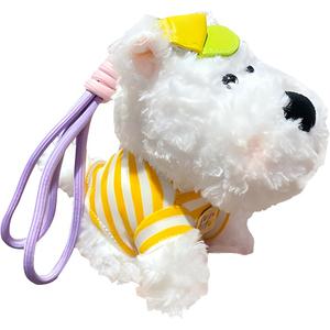 Пасторальный West Highland Terrier, очаровательные и милые куклы плюшевый кулон высота 16,6 см JINBANG