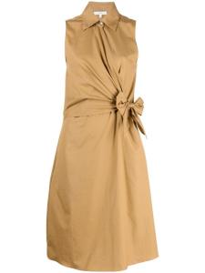 Платье-рубашка без рукавов Vince, коричневый