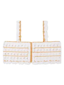 Топ в технике кроше Nessi Byrd Kids, белый