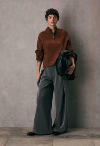 Джемпер Stradivarius WITH ZIP, Dark Brown