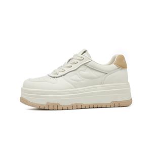 Женские скейтборд кроссовки низкие бежево-розовые абрикосовые CARDANRO