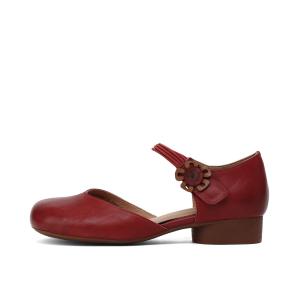BOERDIQI Красные туфли Мэри Джейн для женщин, цвет Red