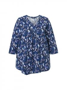 Рубашка темно-синего цвета Ulla Popken