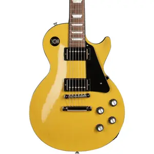 Электрогитара Gibson Les Paul Standard '60s с верхом из красного дерева, TV Yellow