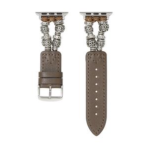 Biaodaige Часы All, Compatibility Watch Band 193mm PU Leather+Zinc Alloy Material, Gray