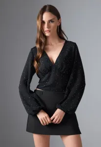 Топ с длинными рукавами Even&Odd, Black