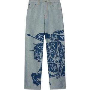 Джинсы Logo Burberry, синий