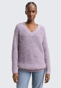 Джемпер TOM TAILOR DENIM LONGSTYLE, Lilac Multicolor Melange/Purple