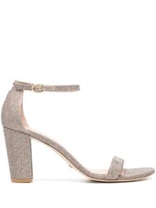 Босоножки Nearlynude 90 Stuart Weitzman, золотистый