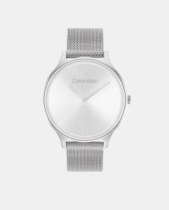 Женские часы Timeless 25200001 со стальной сеткой Calvin Klein, серебро