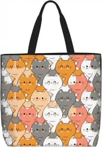 Сумка-тоут, повседневная, легкая, вместительная, наплечная, для путешествий и покупок, унисекс, для взрослых.