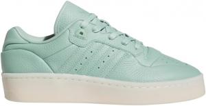 Мужские баскетбольные кроссовки Adidas Rivalry Lux Low, белый/зеленый