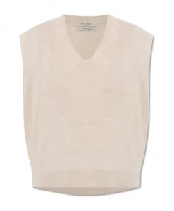 Кашемировый жилет Rebel Allsaints, бежевый