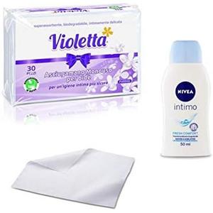 Одноразовые полотенца для интимной гигиены, многоцелевой деликатный набор из 90, 150, 300 штук Violetta