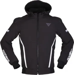 Спортивная мотоциклетная куртка Modeka Clarke (черно-белая, размер XL), 2-black white
